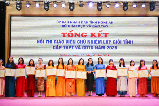 Nghệ An: Tổng kết Hội thi giáo viên chủ nhiệm lớp giỏi cấp tỉnh