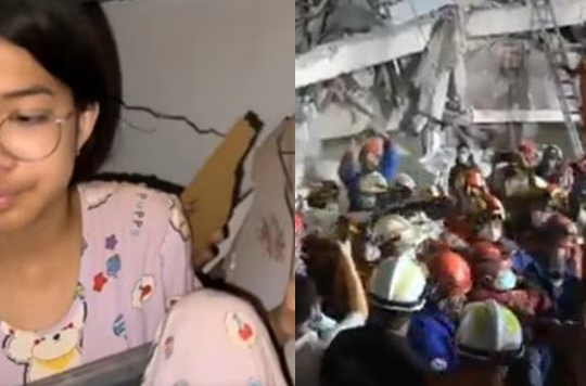 Ba bà cháu sống sót kỳ diệu dưới đống đổ nát ở Mandalay