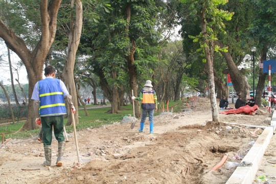 Diện mạo mới của Công viên Thống Nhất dần hình thành