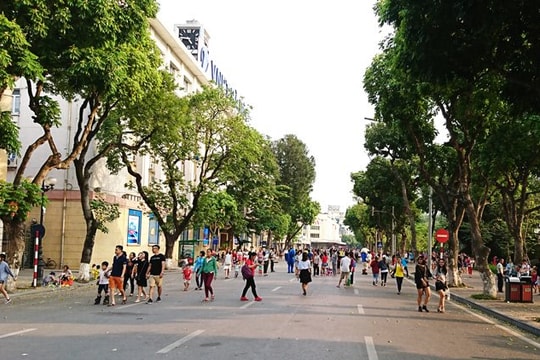 Hà Nội: Điều chỉnh thời gian hoạt động phố đi bộ hồ Gươm dịp Giỗ Tổ, nghỉ Lễ 30/4