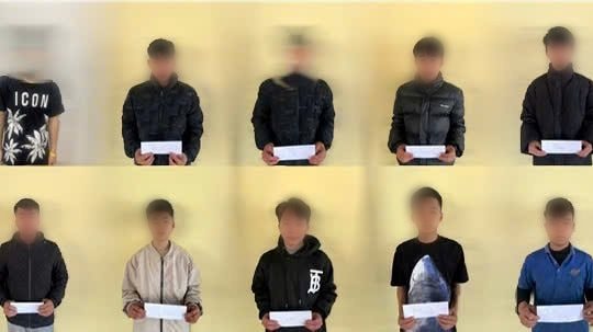 Bắt giữ 10 đối tượng rượt đuổi đánh nhau trên đường