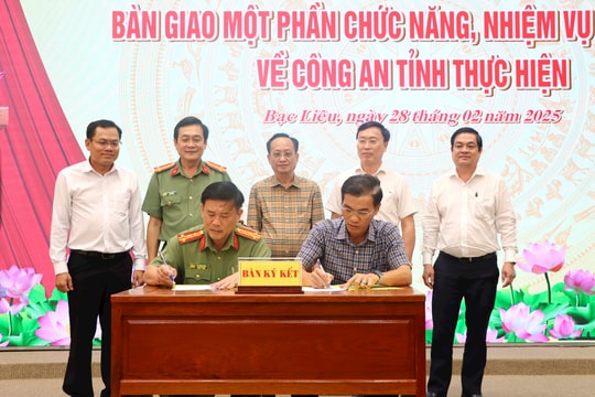 Công an Bạc Liêu với những kết quả nổi bật khi thực hiện tổ chức bộ máy mới