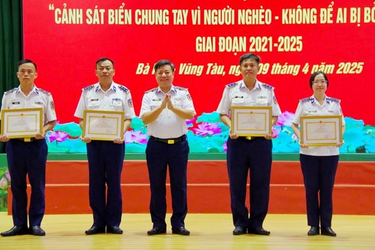Vùng Cảnh sát biển 3: Chung tay xây dựng nông thôn mới và vì người nghèo giai đoạn 2021-2025