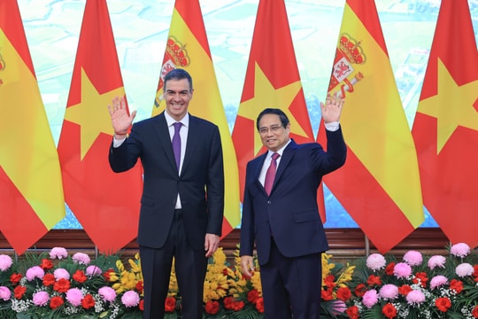 Tuyên bố chung về kết quả chuyến thăm chính thức Việt Nam của Thủ tướng Tây Ban Nha Pedro Sánchez