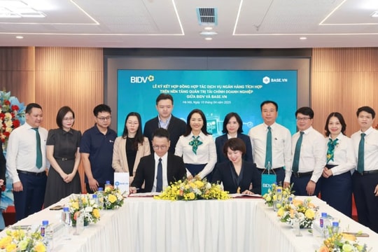 BIDV tích hợp dịch vụ ngân hàng trên nền tảng Base.vn