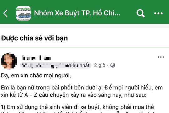 Bị đình chỉ công tác vì tịch thu thẻ sinh viên của hành khách
