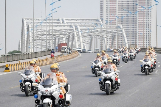 Hà Nội phân luồng giao thông phục vụ đoàn khách quốc tế