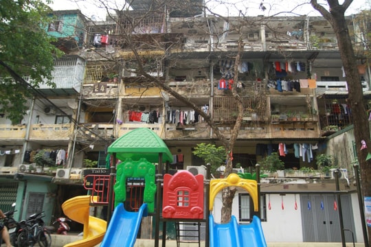 Hình ảnh khu tập thể cũ Thành Công trước khi được xây mới lên 40 tầng