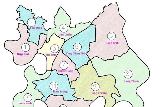 TP. Thủ Đức đề xuất sáp nhập 34 phường thành 12 phường