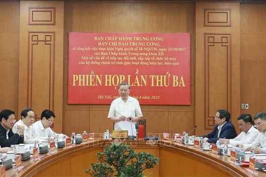 Tổng Bí thư Tô Lâm: Các cơ quan, đơn vị, tổ chức trước, trong và sau sắp xếp phải bảo đảm hoạt động thông suốt