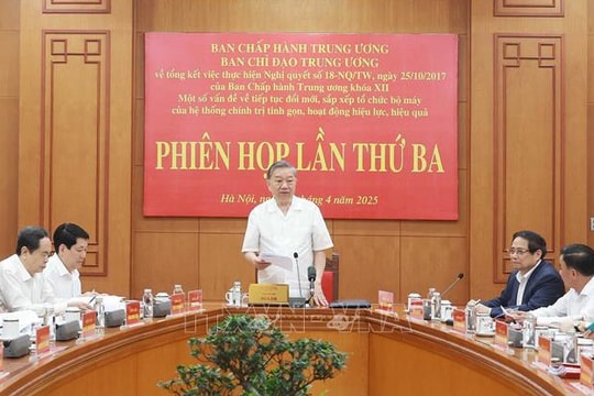Tổng Bí thư Tô Lâm: Các cơ quan, đơn vị, tổ chức trước, trong và sau sắp xếp phải bảo đảm hoạt động thông suốt