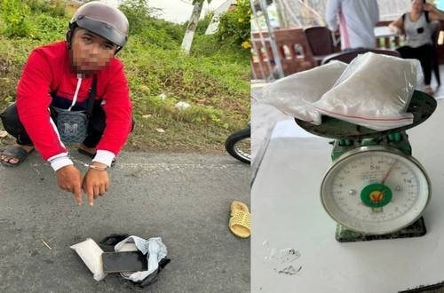 Bắt đối tượng vận chuyển gần 0,5 kg ma túy