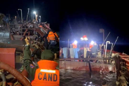 Phát hiện 7 tàu khai thác cát trái phép