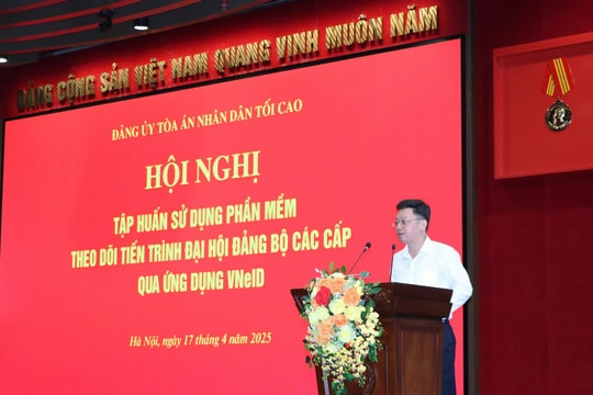 Phần mềm theo dõi tiến trình đại hội đảng bộ các cấp qua ứng dụng VNeID