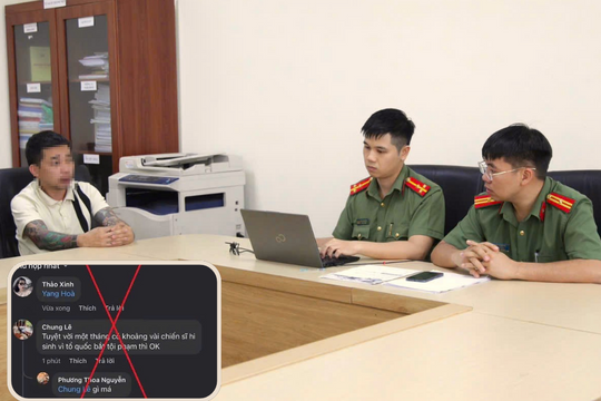 Xử lý đối tượng đăng bình luận tiêu cực về sự hy sinh của cán bộ Công an