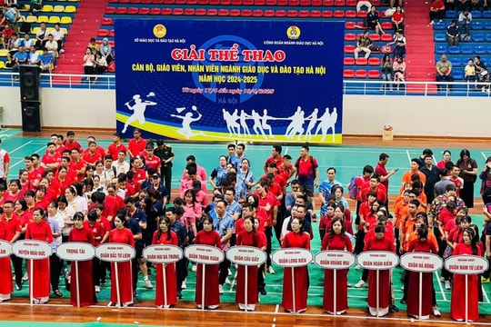 Tưng bừng Giải thể thao ngành Giáo dục Thủ đô
