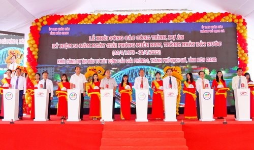 Kiên Giang: Khởi công công trình chào mừng 50 năm Ngày giải phóng miền Nam
