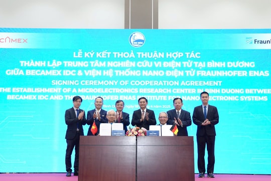 Tổng công ty Becamex IDC ký kết hợp tác với Viện Hệ thống Nano Điện tử Fraunhofer ENAS