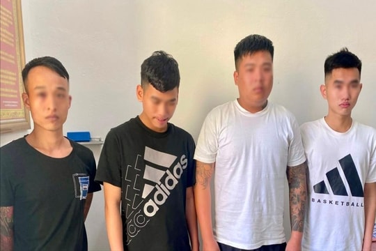 Bắt ổ nhóm thu tiền bảo kê tại biển Hải Tiến