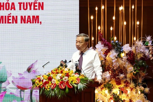 Tổng Bí thư Tô Lâm gặp mặt tướng lĩnh, anh hùng và các lực lượng tham gia Chiến dịch Hồ Chí Minh