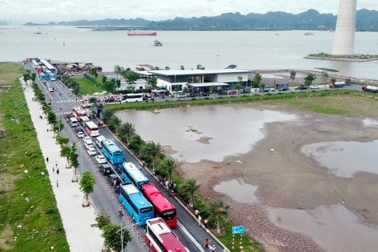 Hải Phòng tạm dừng cho ô tô qua phà Đồng Bài vào thời gian nào?