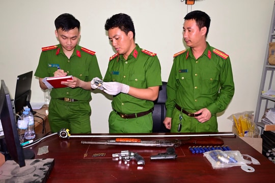 Phát hiện nhiều súng, đạn trong nhà một đối tượng ở Hải Phòng