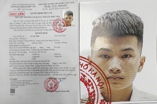 Truy nã đối tượng Vũ An Thái về tội Gây rối trật tự công cộng