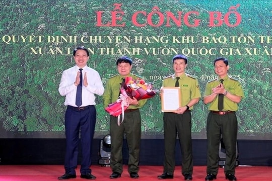 Công bố chuyển hạng Khu bảo tồn thiên nhiên Xuân Liên thành Vườn quốc gia