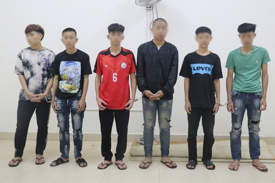 Bắt giữ 6 đối tượng mang hung khí đi cướp, trộm cắp tài sản