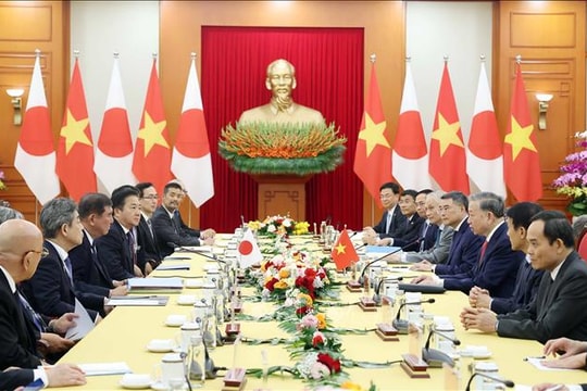 Tổng Bí thư Tô Lâm tiếp Thủ tướng Nhật Bản Ishiba Shigeru