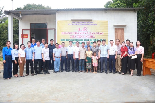 TAND tỉnh Quảng Bình: Chung tay xóa nhà tạm, nhà dột nát