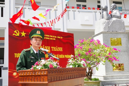 Bà Rịa - Vũng Tàu: Khánh thành tượng đài Bác Hồ với chiến sĩ Biên phòng