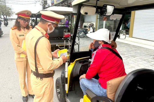 Siết chặt quản lý xe điện 4 bánh ở Sầm Sơn
