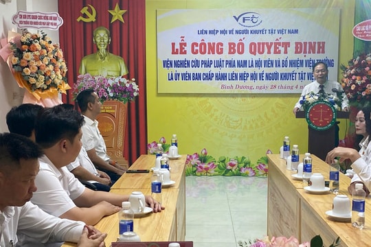 Liên hiệp hội về người khuyết tật Việt Nam có thêm hội viên