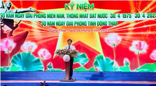 Đồng Tháp: Kỷ niệm 50 năm Ngày giải phóng miền Nam, thống nhất đất nước