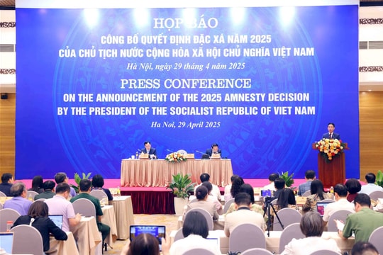 Công bố Quyết định đặc xá cho 8.055 phạm nhân