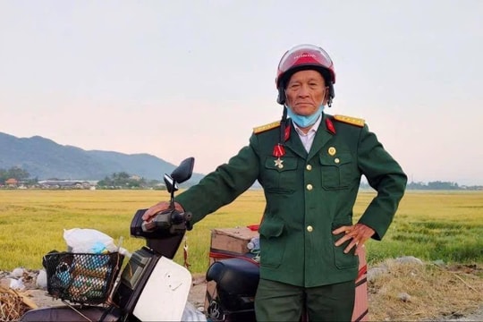 Người lính già và hành trình 1.400km bằng cả trái tim