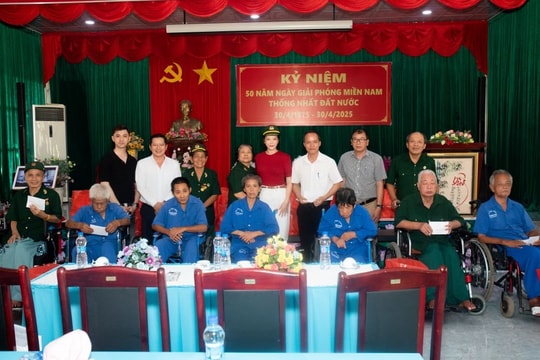 Lý Nhã Kỳ tri ân cựu chiến binh Long Đất dịp đại lễ 30/4