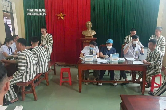 Phạm nhân được khám sức khỏe định kỳ và cấp căn cước
