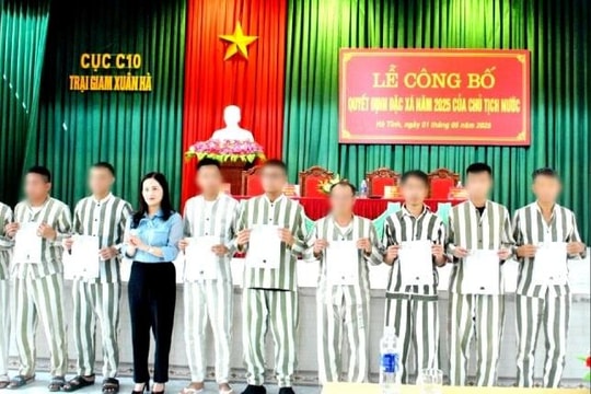 113 phạm nhân đang thụ án ở Hà Tĩnh được đặc xá