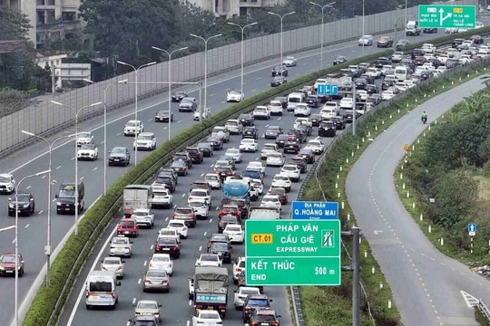 Lượng xe qua cao tốc Pháp Vân-Cầu Giẽ dự đoán sẽ tăng cao