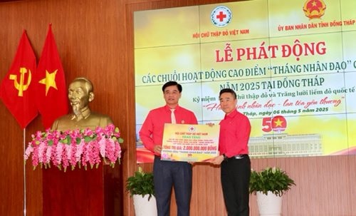 Phát động các chuỗi hoạt động cao điểm “tháng nhân đạo” cấp quốc gia năm 2025