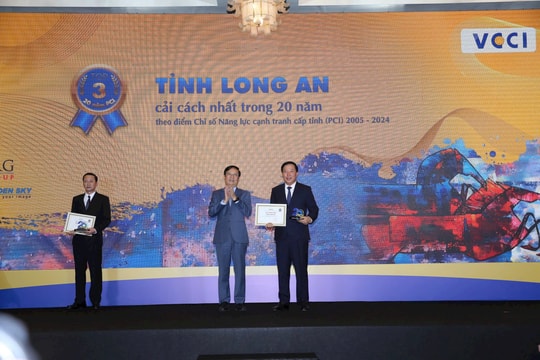 Long An xếp thứ 2 cải cách mạnh nhất cả nước theo PCI