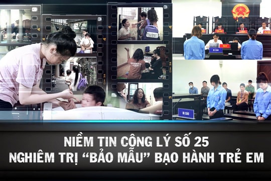 Niềm tin Công lý số 25: Nghiêm trị “Bảo mẫu” bạo hành trẻ em