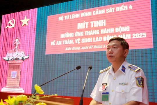 BTL Vùng Cảnh sát biển 4 hưởng ứng tháng hành động về an toàn vệ sinh lao động