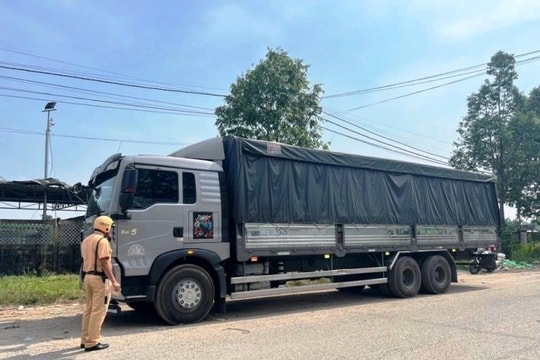 Chở hàng vượt tải trọng, một chủ xe bị phạt 92 triệu đồng