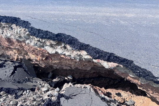 Hiện trường vụ sụp lún nghiêm trọng ở Tây Ninh