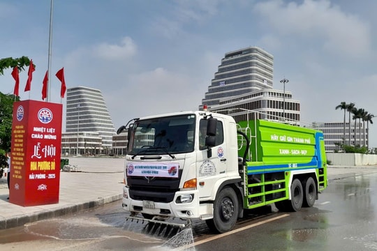 Bảo đảm vệ sinh môi trường, cảnh quan các khu vực sự kiện của Hải Phòng