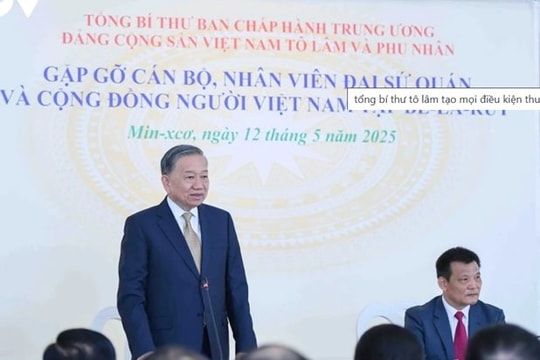 Tổng Bí thư Tô Lâm: Tạo mọi điều kiện thuận lợi cho bà con gắn kết với quê hương