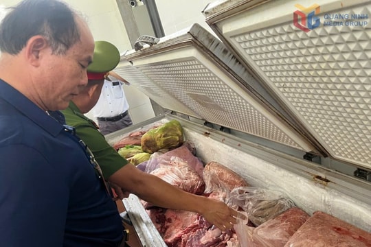 Xử phạt cơ sở chế biến lòng dồi bẩn tại phường Hà Phong - TP Hạ Long